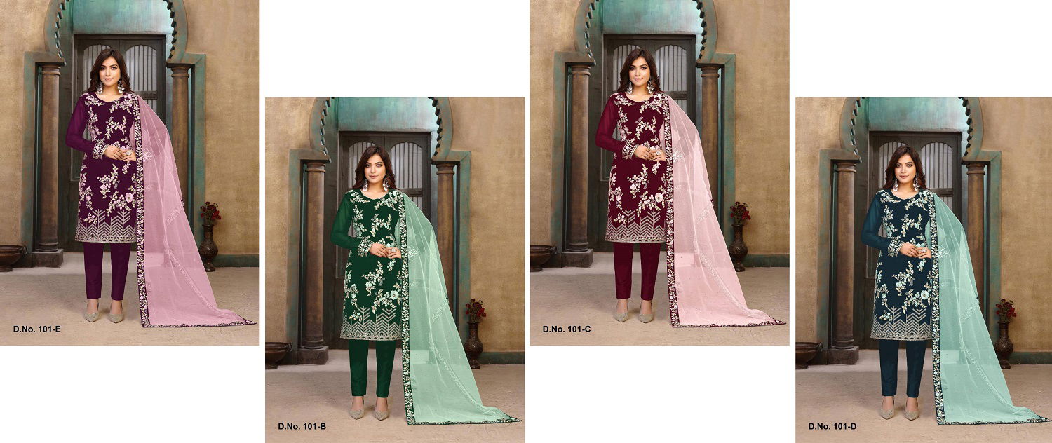 101 Master Colour Set Designer Salwar Suits Catalog
